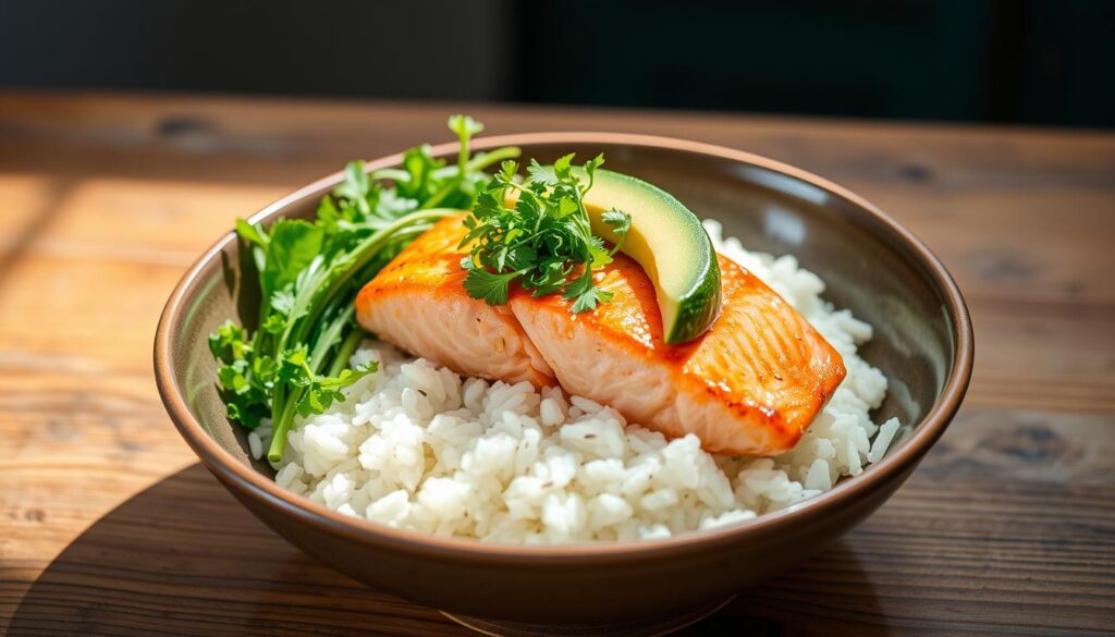 Salmon and Rice Bowl