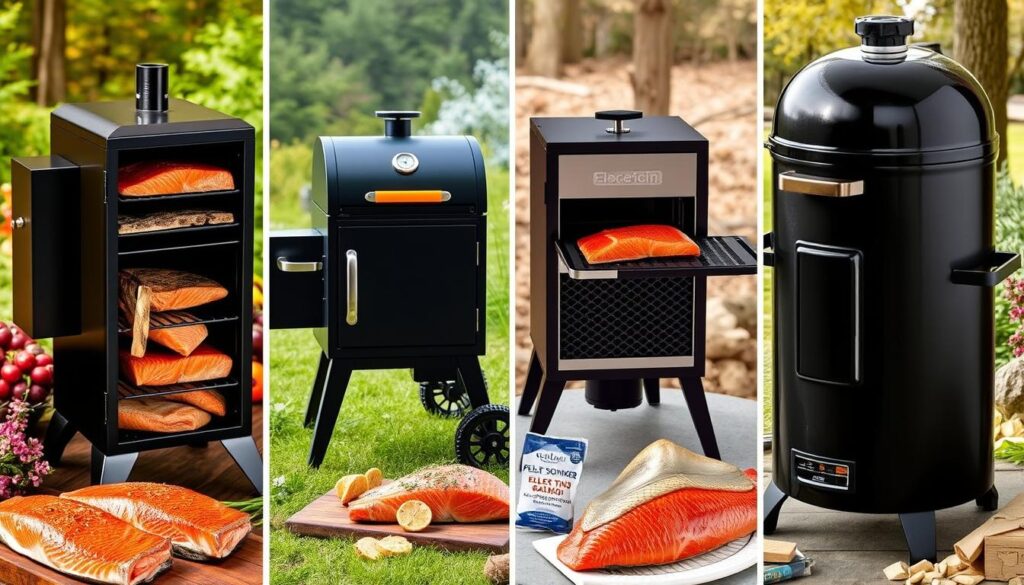 types of smokers for smoking salmon