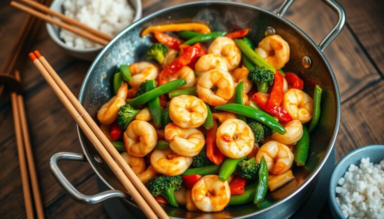 chicken and shrimp stir fry