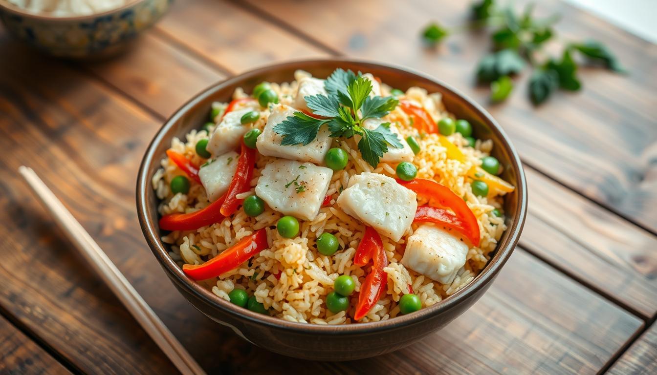 fish fried rice